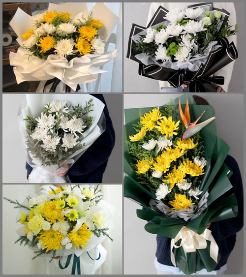 贵州遵义红花岗区虾子镇南坪村白事花束代送